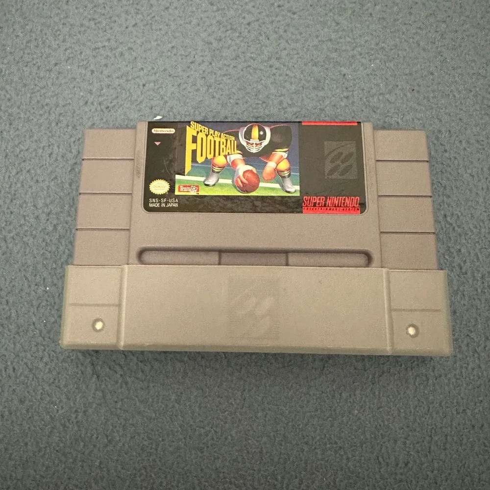 Super Play Action Football Nintendo SNES Video Game Cartridge SNS-SF-USA